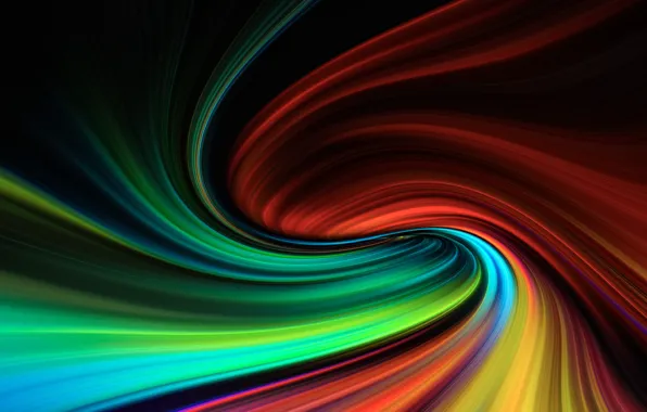 Картинка Design, Colorful, Abstract Art, Spiral, Curve