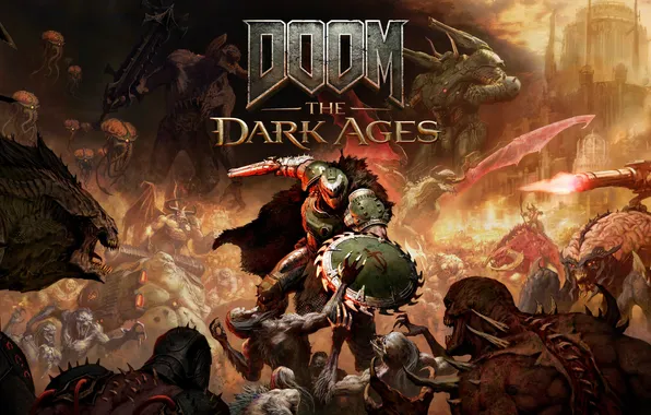 Картинка demons, Doom, doomslayer, The Dark Ages