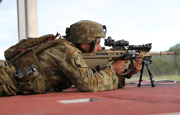 Target shooting, f88 sa2, soldier training
