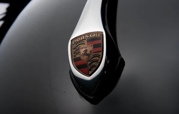 Картинка Porsche, logo, 356, 1958, badge, Porsche 356A 1600 Cabriolet