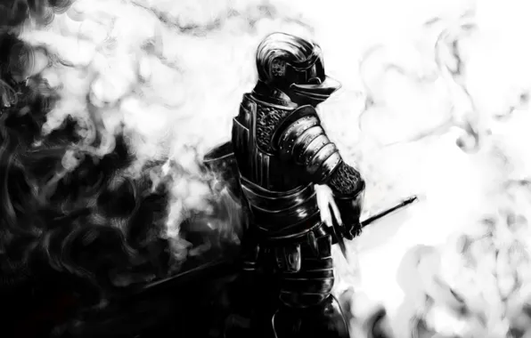 Sword, armor, dark souls, knight, helmet, дарк соулс