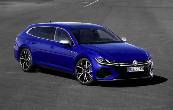 Синий, тень, Volkswagen, универсал, Shooting Brake, 2020, Arteon, Shooting Brake R