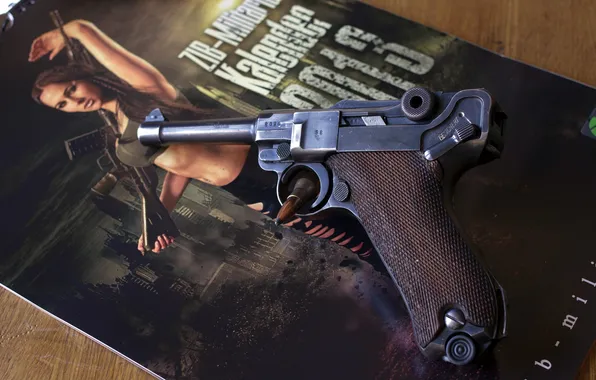 Картинка пистолет, оружие, Luger
