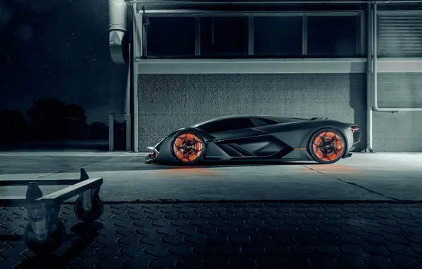 Lamborghini, Light, Side, Hypercar, Terzo Millennio
