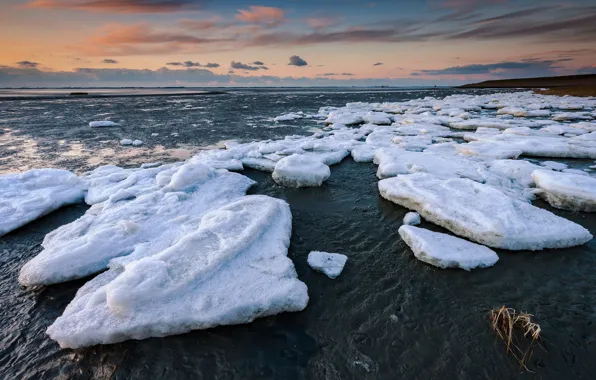 Картинка море, берег, лёд