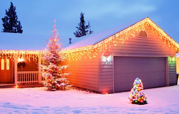 Картинка украшения, новый год, дома, санта