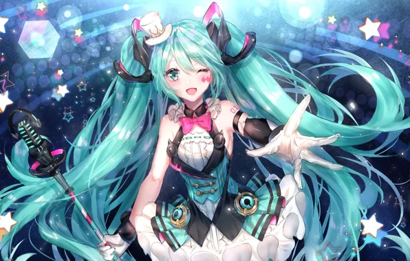 Девушка, рука, Hatsune Miku, Vocaloid, Вокалоид, Хатсуне Мику
