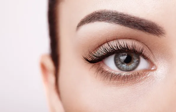 Woman, eyes, eyelashes