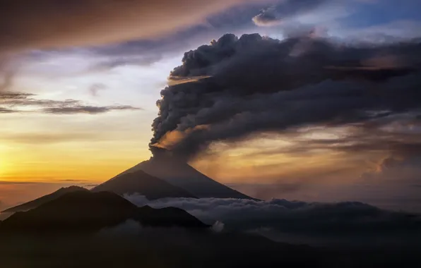 Вулкан, Bali, Indonesia, Bantang