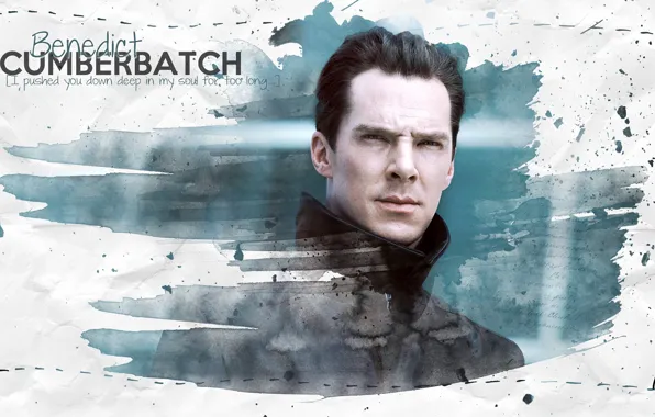 Абстракция, арт, Бенедикт Камбербэтч, Benedict Cumberbatch, Star Trek Into Darkness, by elnarseltaair