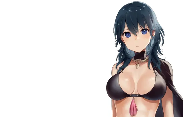 Girl, sexy, cleavage, long hair, boobs, anime, beautiful, pretty