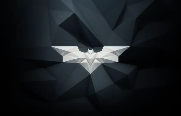 Картинка batman, white, emblem, black, bat, paper, gray