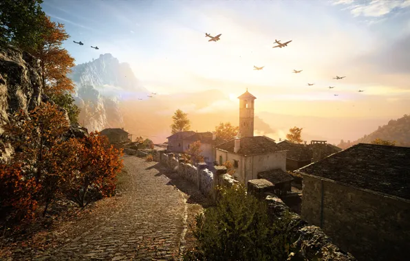 Пейзаж, игра, Battlefield V