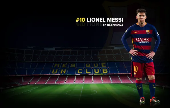 Wallpaper, sport, football, Lionel Messi, Camp Nou, player, FC Barcelona, Mes Que un Club