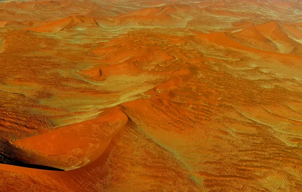 Песок, оранжевый, пустыня, дюны, Африка, Намибия
