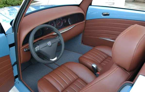 Volvo, руль, сиденья, салон, Caresto