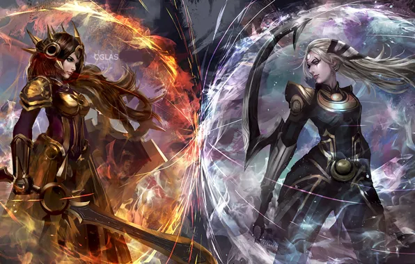 Картинка девушка, магия, League of Legends, Лига Легенд
