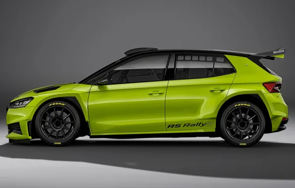 Картинка вид сбоку, Skoda, 2022, Rally2, Fabia RS