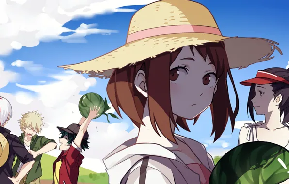 Аниме, арт, Boku no Hero Academia, Моя геройская академия