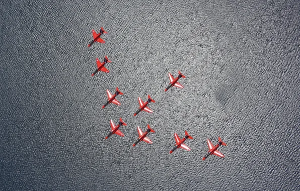 Картинка фон, самолёты, Red Arrows