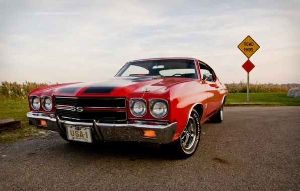 Картинка 1970, Chevrolet Chevelle, Muscle Car, 1970 Chevrolet Chevelle SS