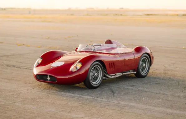 Maserati, 1957, ретро автомобили, единственный экземпляр, retro cars, Maserati 200SI, the only instance, Fantuzzi