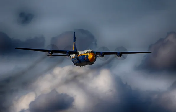 Картинка полёт, самолёт, Lockheed Martin, C-130, Super Hercules
