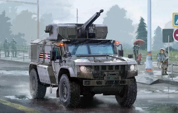 Россия, KAMAZ, Бронеавтомобиль, Тайфун-ВДВ, K-4386