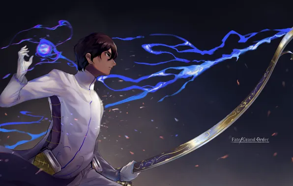 Аниме, лук, арт, парень, Archer, fate/grand order, арчер