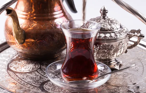 Картинка чай, чайник, напиток