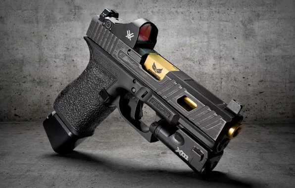 Картинка стиль, пистолет, Glock 19, самозарядный