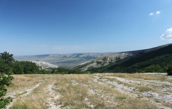 Горы, природа, Россия, Крым, Мраморное