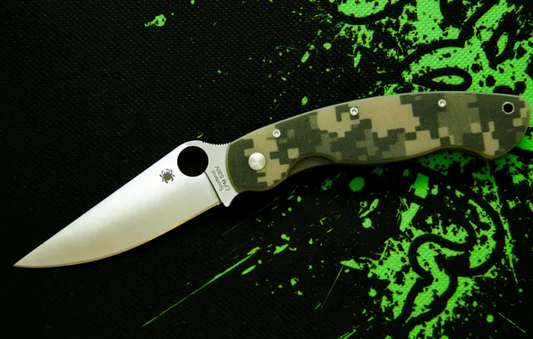 Лезвие, нож, military, spyderco