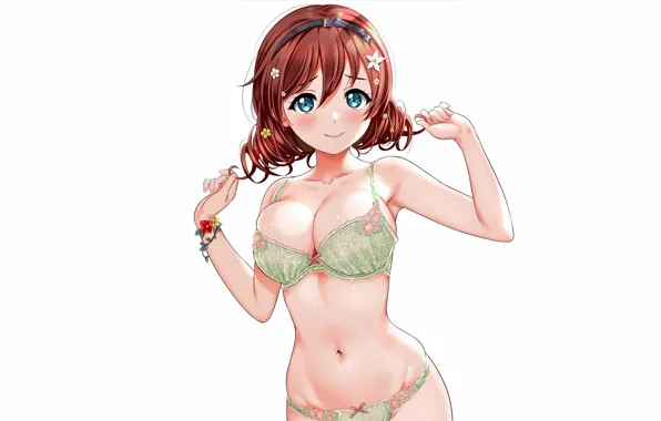 Girl, sexy, lingerie, bra, cleavage, panties, boobs, anime