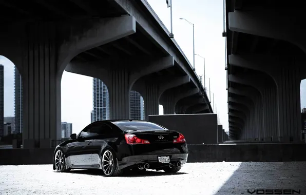 Infiniti, Black, G37, Vossen