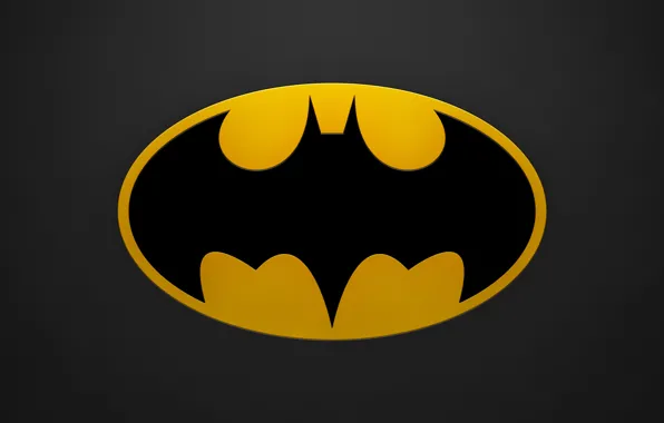 Картинка batman, знак, минимализм, герой, летучая мышь, minimalism, sign, bat
