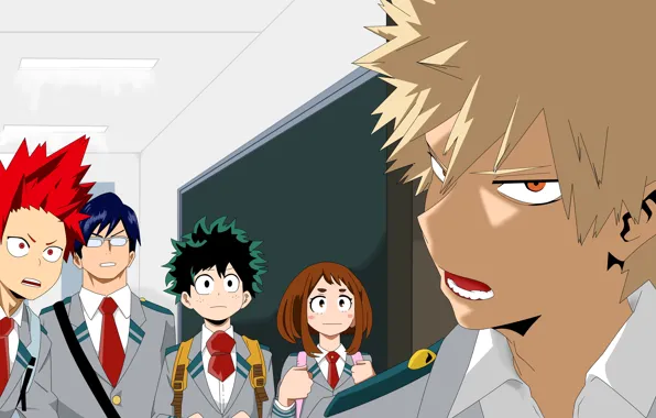 Аниме, арт, герои, Boku no Hero Academia, Моя геройская академия