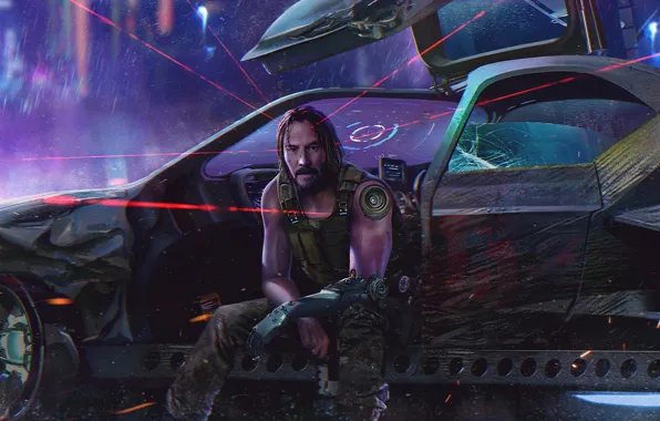 Keanu Reeves, CD Projekt RED, Cyberpunk 2077, Киберпанк 2077