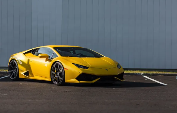 Картинка Yellow, Huracan, Lamborghini