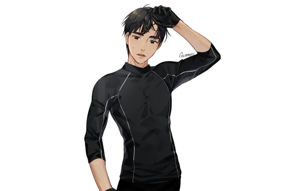 Аниме, арт, Yuri on Ice, Юрий на льду, Пчихит Каланоид