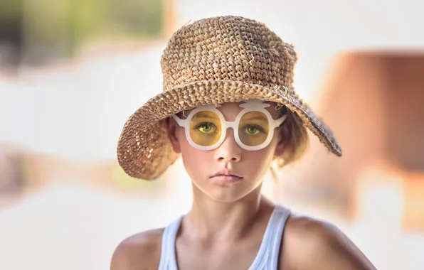 Картинка очки, девочка, шляпка, Charleston, Julia Altork