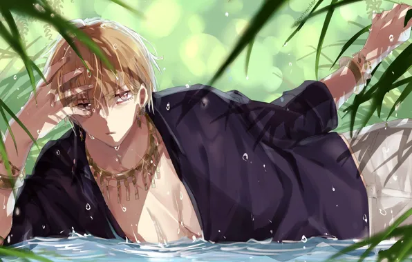 Вода, парень, Гильгамеш, Fate / Grand Order, Судьба великая кампания