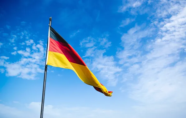 German, Clouds, Sky, Flag, Christian Wiediger