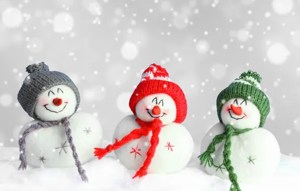 Новый Год, Рождество, снеговик, Christmas, winter, snow, Merry, decoraton
