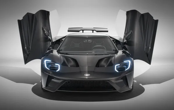 Ford, суперкар, Ford GT, вид спереди, 2020, Liquid Carbon