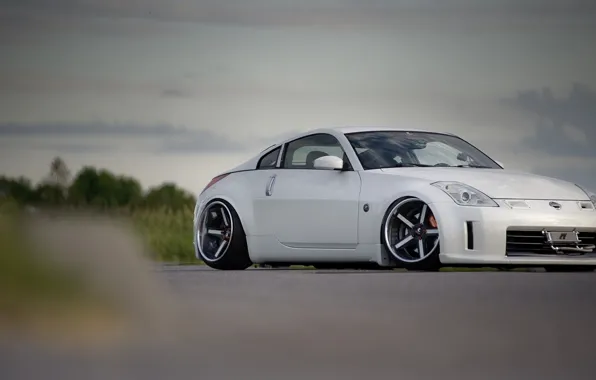 Асфальт, nissan, 350z, диски, ниссан