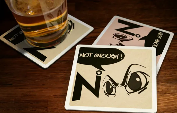 Eyes, beer, drink, table