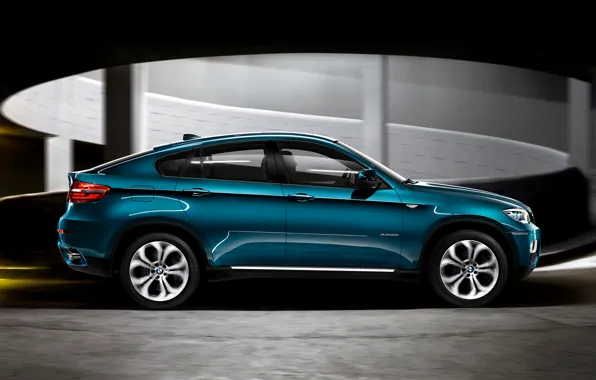 Дорога, город, скорость, BMW, BMW_X6