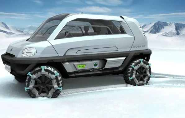 Concept, снегоход, MILA, Magna Steyr, Alpin