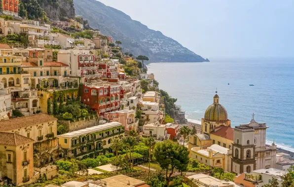 Картинка summer, sea, Italy, Amalfi, Positano, Amalfi coast